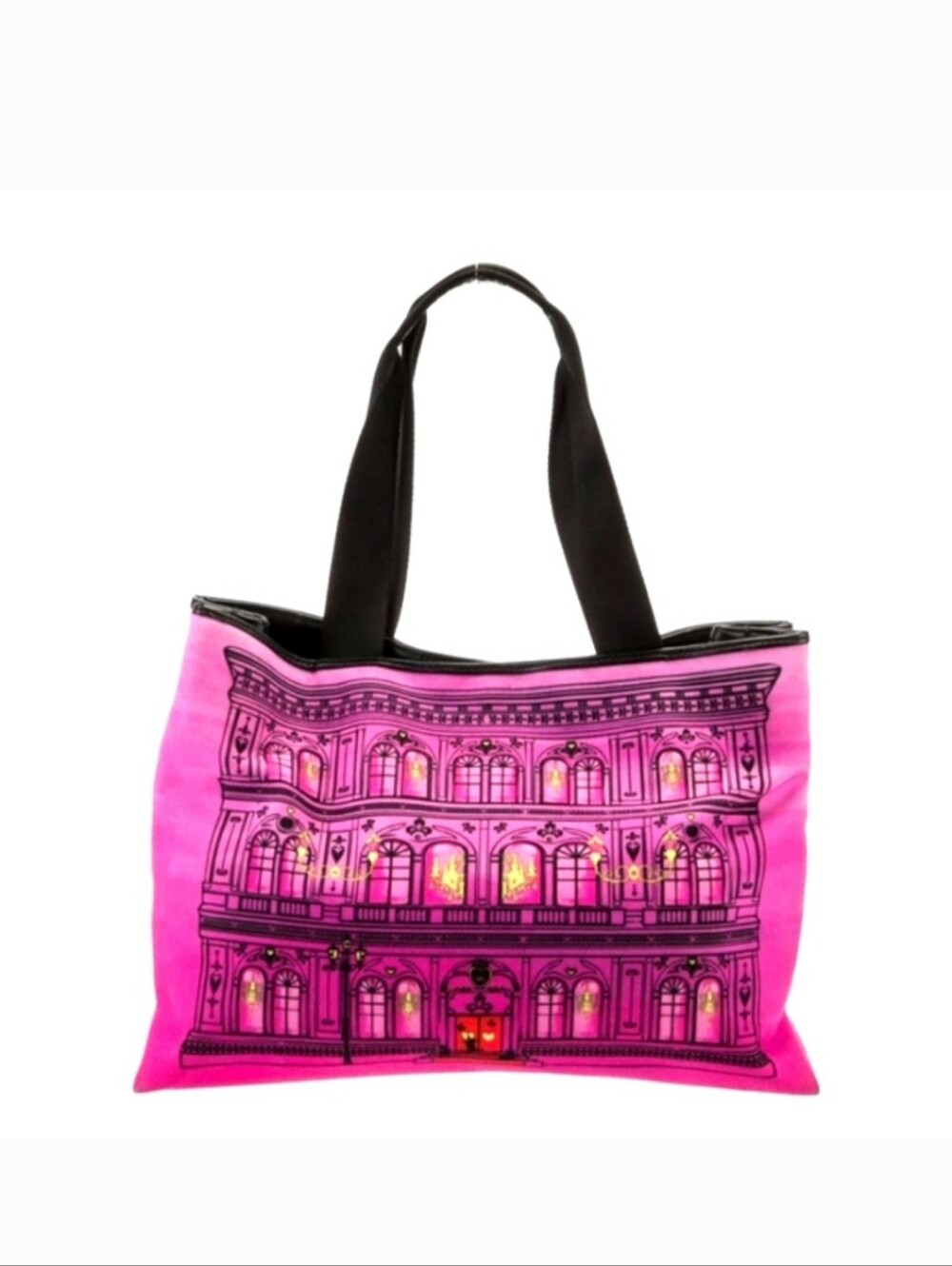 LOVE MOSCHINO LARGE PINK ZIP TOP TOTE - Picture 4 of 5